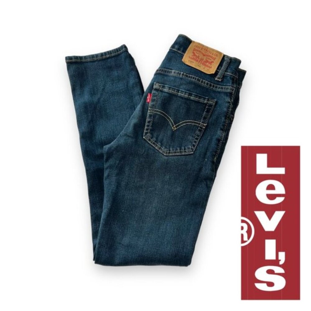 Boy's Levi's 510 Skinny Jeans Size 16 Reg Blue Denim